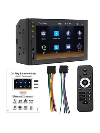 7"  Wired Carplay Car MP5 Player Bluetooth MP3 Car Card Radio Remote Control