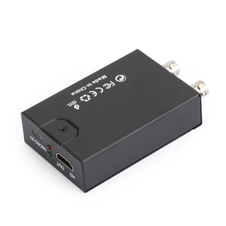 SDI to HDMI+SDI Mini HD Video Micro Converter 1 to 2 Audio Format Detection Blk