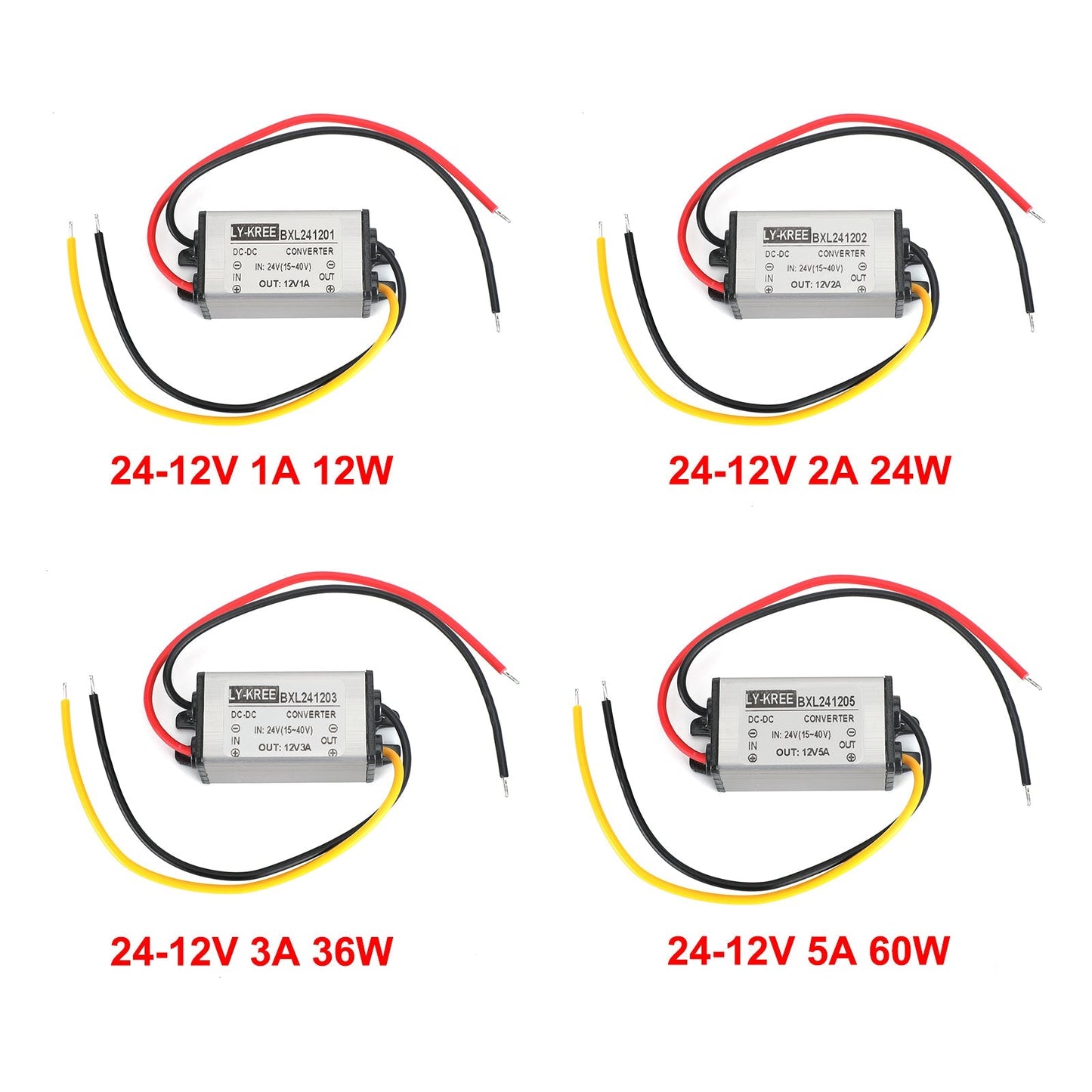 24V To Dc 12V 1A Waterproof Converter Step Down Volt Module Power Supply Generic