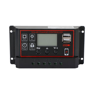 20A Solar Panel Battery Regulator Charge Controller PWM LCD Dual USB 12V/24V