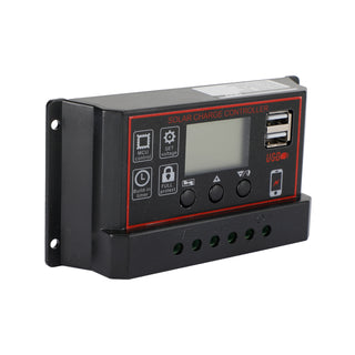 20A Solar Panel Battery Regulator Charge Controller PWM LCD Dual USB 12V/24V