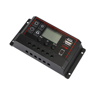 20A Solar Panel Battery Regulator Charge Controller PWM LCD Dual USB 12V/24V