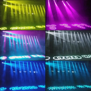 2Pcs Moving Head 120W 8Gobo Stage Lighting RGBW LED DJ DMX Beam Bar Party Light