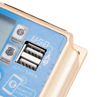 50A MPPT Solar Charge Controller with Bluetooth & APP, 12V/24V Auto for LiFePO4 & Lead-Acid Batteries (Gold)
