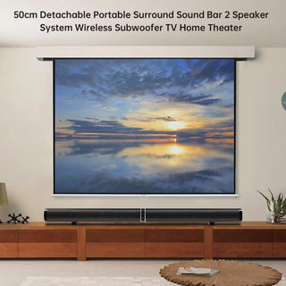 Detachable Surround Sound Bar Bluetooth 2 Speaker in 1 Subwoofer TV Home Theater