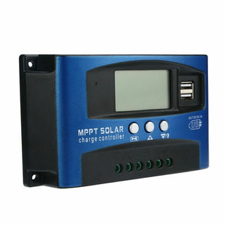 Panel Auto Focus 40A Regulator 12V-24V Dual USB MPPT Solar Charge Controller