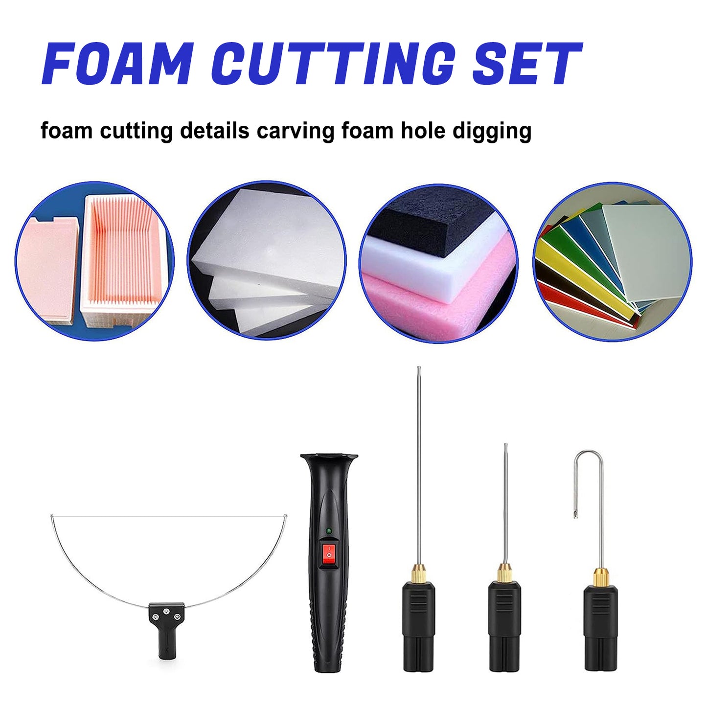 4in1 Foam Cutter Electric Cutting Machine Pen Tools Kit 100-240V With Adaptor