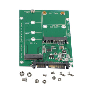 M.2 B / B+M KEY NGFF 2.5" mSATA SSD to SATA III Board Converter Adapter Card