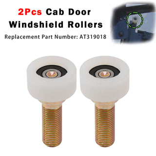 2Pcs AT319018 Cab Windshield Roller For John Deere 313 315 CT322 CT332
