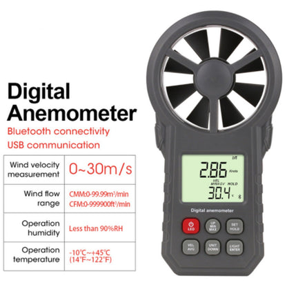 Digital Anemometer Thermometer Handheld Wind Speed Meter Gauge Air Flow Tester Generic