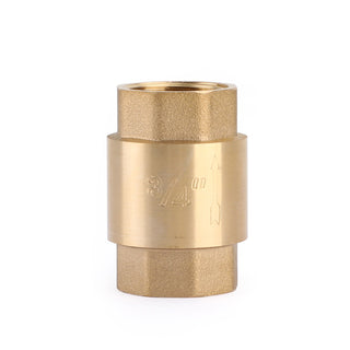 DN20 3/4" NPT In-Line Check Valve Brass Spring Loaded Inline 200PSI