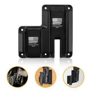 Double Layer ClipGun Magnet Mount Magnetic Concealed Pistol Holster