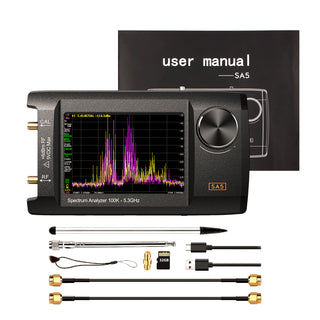4" IPS LCD SA5 Multifunctionl Spectrum Analyzer 100k-5.3GHz Signal Generator