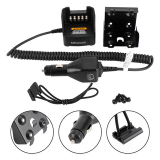 KVC-14 Car Battery Charger For Kenwood TK2100 K2140 K2148 K2160 K3178 Radios