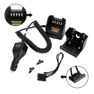 KVC-14 Car Battery Charger For Kenwood TK2100 K2140 K2148 K2160 K3178 Radios