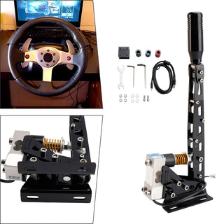 USB Handbrake Sim For PC Racing Games Logitech G29/G27/G25 T300 T500 RS PC 64bit 200KG Load Cell SIM Racing For Rally Adjustable