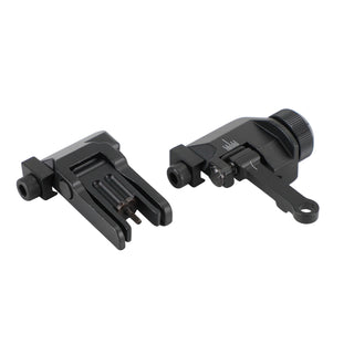 Folding Back Up Iron Sight Flip Up Front Rear Set Picatinny Rail KAC300