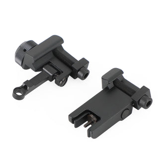 Folding Back Up Iron Sight Flip Up Front Rear Set Picatinny Rail KAC300