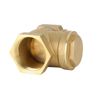 1-1/4" Brass Swing Check Valve NPT Threaded Plumbing Fitting