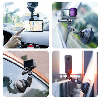 Suction Cup Bracket Strong Suction 360° adjustable For Dji Gopro13/Insta 360 Go3