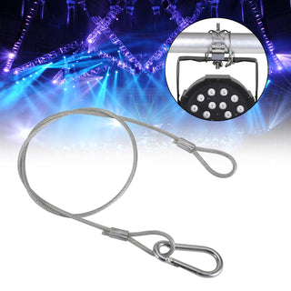 1Pcs 26.4"Steel Wire Safety Security Cable For Stage Light Clamp Par Light