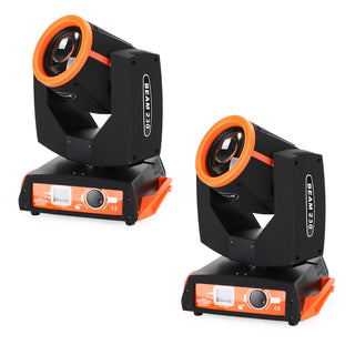 2Pcs 230W 7R Beam Zoom Sharpy 8 Prism DMX Stage Lighting Moving Head Light Disco