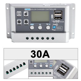 10A-60A PWM Solar Controller Display Current Solar Street Light Control 0V Start