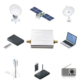 Full Band Low Noise Amplifier 20dB High Gain Power Preamplifier HT004 100K-6GHz
