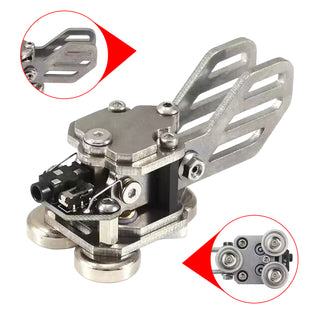 Stainless Steel Double paddle HF Shortwave Automatic Key CW Key Morse Code Key