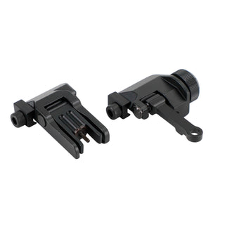 Folding Back Up Iron Sight Flip Up Front Rear Set Picatinny Rail KAC300
