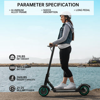 8.5" Folding Electric Scooter With app 350W 35KM Range 30km/h City Commute