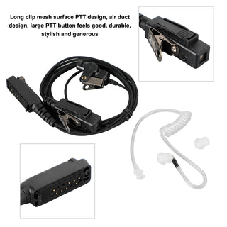 Acoustic Tube PTT Mic Headset Fit for Sepura STP8000 STP8030 STP8035 STP8038