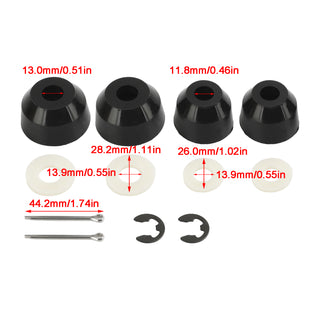 For Kubota BX1850 60 70 80 BX22 2200 GR Inner/Outer Tie Rod Poly Boots Upgrade