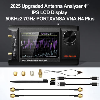 4Inch Upgraded NanoVNA Plus 50kHz-2.7GHz Handheld Vector Network Analyzer