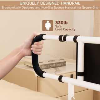 Bed Side Rail Mobility Aid Guard punch-free and foldable bedside handrails for getting up