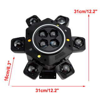 10 LED RGBW Moving Head Strobe Light Laser Stage Lighting Beam DMX Disco DJ