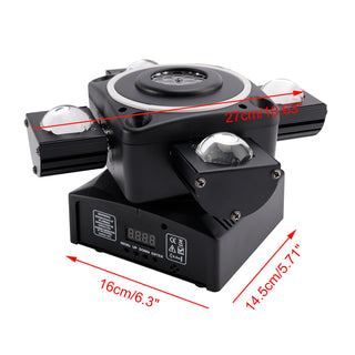 4 Arm Moving Head Light RGBW Beam Laser Disco Ball Light Stage Lighting DMX