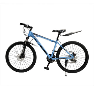 Blue Mountain Bike 26 Inch for Adult, 27-Speed Dual Suspension