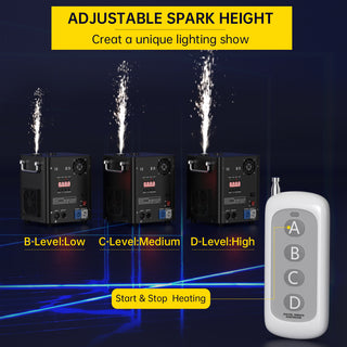 700W Large Cold Spark Firework Machine – DMX Stage DJ Event Party Effect with Remote Control