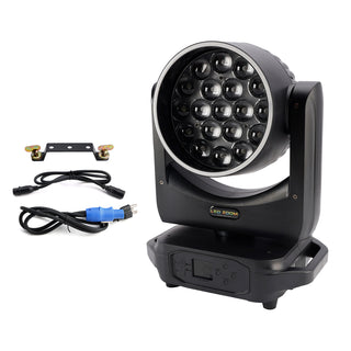 19x20W LED Zoom Moving Head Stage Light RGBW DMX Beam Wash Lighting DJ Disco