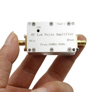50m-6GHz Amplifier 20dB High-Gain Front LNA Low Noise Signal Receiving Amplifier