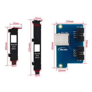 BliKVMv4 Accessories BliKVM ATX Adapter Board Short Bracket 8Pin Dupont Line