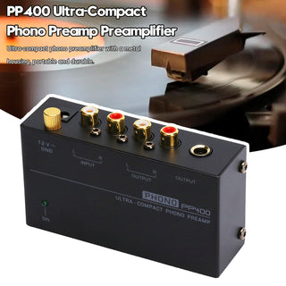 PP400 Ultra-Compact Phono Preamp Preamplifier Preamplificador Phono Preamp