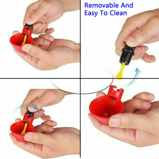 4PCS Water Drinking Cups Chicken Waterer Automatic Poultry Drinkers