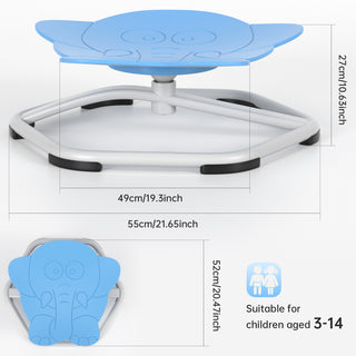 Sit+Spin 360¡ãSensory Spinning Seat Swivel Toy Kids elephant Wobble Chair Stool