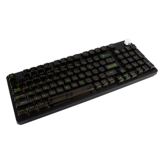 98-Key 2.4G Wireless Bluetooth Three-Mode Mechanical Keyboard With Display Knob