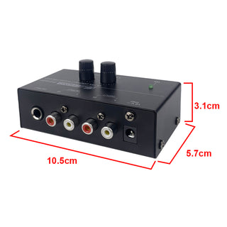 PP500 Phono Preamp Preamplifier Low Noise Sensitive 12V for LP Vinyl Turntable