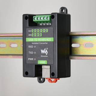 Isolated Converter USB to RS485/RS422 Protect Circuits Support Wall-Mounted Rail