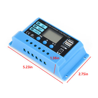 10A PWM Solar Charge Controller 12V 24V Regulator For 100W 200W 300W Solar Panel