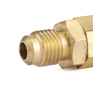 3Pc Color Coded Shut Valves AC HVAC Refrigeration Charging Hoses 1/4" Thread